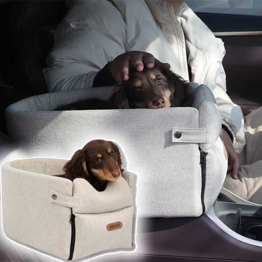 Ultimate Comfort and Safety: Portable Dog Car Seat Bed for Small Dogs and Cats