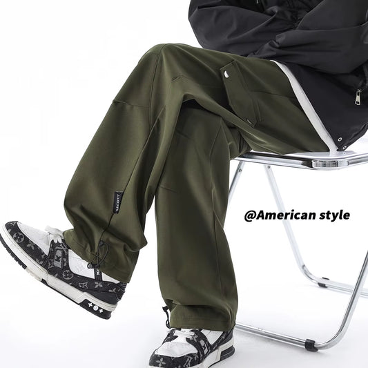 Elevate Your Street Style with These Trendy Cargo Pants! Perfect for Hip Hop Vibes and Casual Comfort. Available in Black and Army Green! 🖤💚 #Streetwear #Fashion #CargoPants
