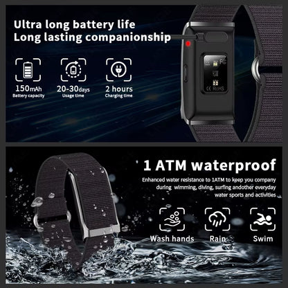 Ultimate Fitness Smart Watch - Heart Rate & Blood Pressure Monitor, Waterproof Sports Band with Advanced Features for Men and Women